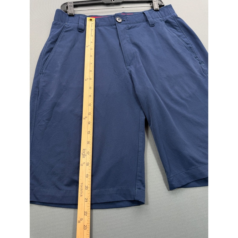 Under Armour Golf Shorts Navy Blue Stretch Performance Flat Front | Men's 32 - Picture 7 of 11